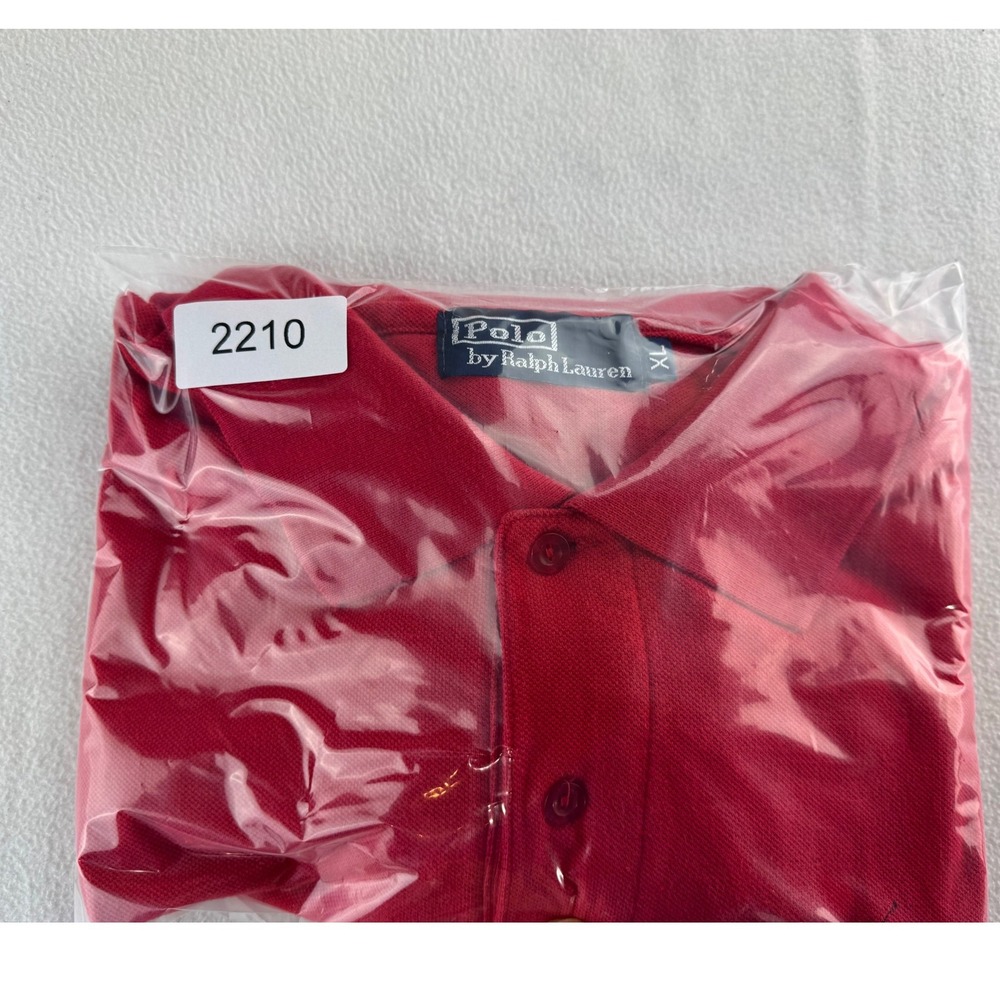 Polo Ralph Lauren Men Long Sleeve Red Classic Fit Polo Shirt XL - Picture 13 of 13